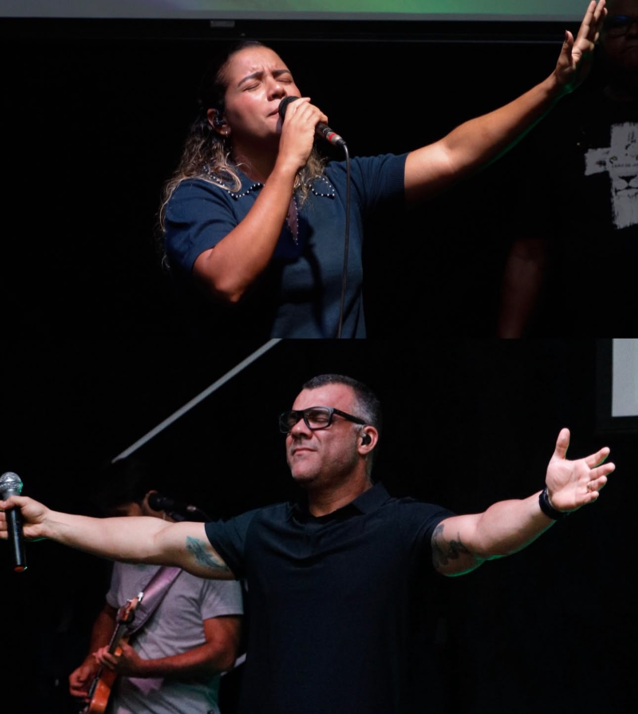 Dois momentos de louvor no culto da Vitória da Fé